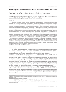 Avaliação dos fatores de risco do bruxismo do sono - SEER-UFMG