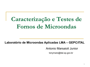 Caracterização e Testes de Fornos de Microondas