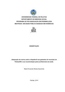 universidade federal de pelotas departamento de - epidemio