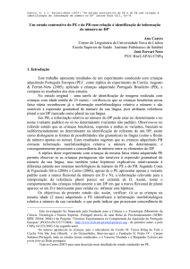 Um estudo contrastivo do PE e do PB com relação à