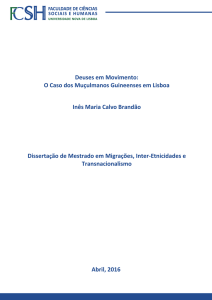 Deuses em Movimento: O Caso dos Muçulmanos Guineenses em