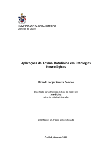 Aplicações da Toxina Botulínica em Patologias Neurológicas