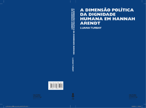 a dimensão política da dignidade humana em hannah arendt