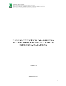 plano de contingência para influenza aviária e doença de newcastle