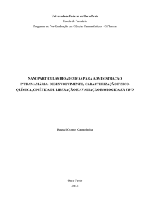 nanoparticulas bioadesivas para administração intramamária