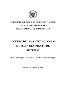 2° curso de java - tecnologias e - Informática
