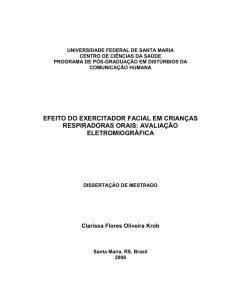 efeito do exercitador facial em crianças respiradoras orais