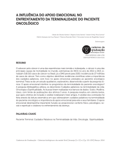 a influência do apoio emocional no enfrentamento da terminalidade
