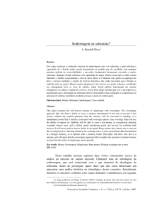 Senhoriagem ou soberania?1 - Instituto de Economia