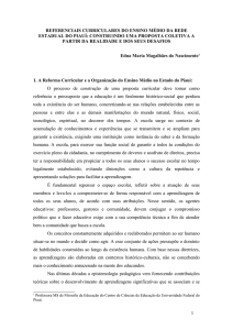 referenciais curriculares do ensino médio da rede estadual do piauí