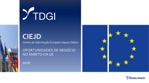 Oportunidades de negócio no âmbito da UE / TDGI