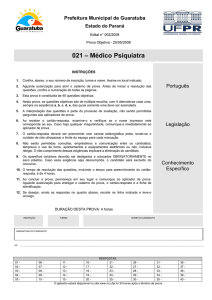 021 – Médico Psiquiatra - NC