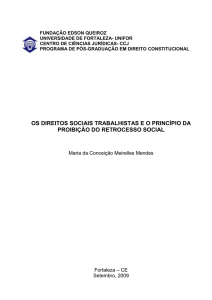 os direitos sociais trabalhistas e o princípio da