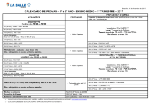 1º Ano do Ensino Médio