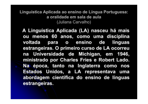 Linguistica Aplicada ao Ensino da Lingua Portuguesa