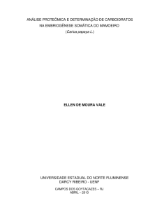 ANÁLISE PROTEÔMICA E DETERMINAÇÃO DE