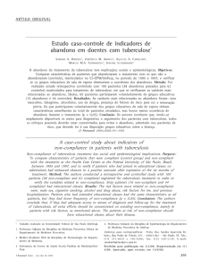 Estudo caso-controle de indicadores de abandono em doentes com