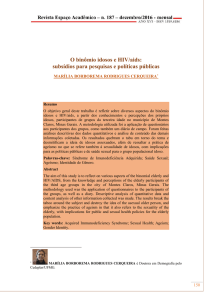 O binômio idosos e HIV/aids: subsídios para pesquisas e políticas