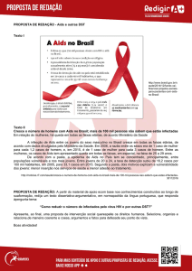 PROPOSTA DE REDAÇÃO - Aids e outras DST Texto I Texto II