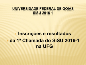 Inscrições e resultados da 1ª Chamada do SiSU 2016