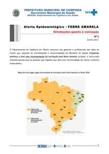 Alerta Epidemiológico - FEBRE AMARELA