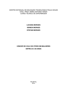 câncer de colo de útero em mulheres entre 25 a 59 anos