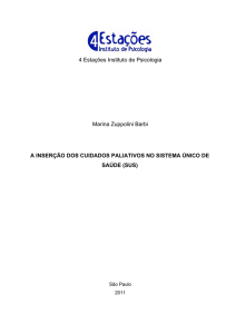 A inserção dos cuidados paliativos no Sistema Único de Saúde