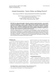 Atenção Farmacêutica - Teoria e Prática: um Diálogo Possível?