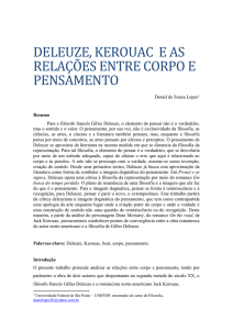 Deleuze, Kerouac e as relações entre corpo e pensamento