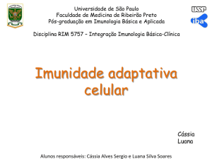 Imunidade adaptativa celular - IBA (FMRP)