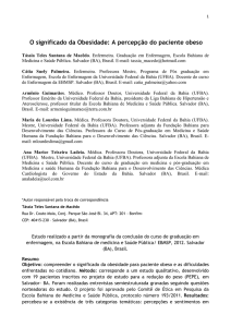 O significado da Obesidade - Portal de Periódicos UFPE