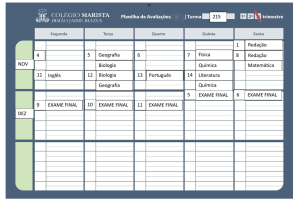 215 NOV 1 4 5 Geografia 6 Redação 7 Inglês 8 Português 11