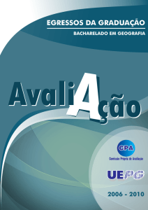 CAPA Egressos - Universidade Estadual de Ponta Grossa