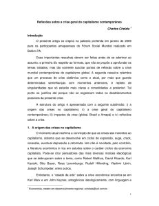 Reflexões sobre a crise geral do capitalismo contemporâneo