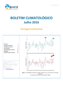 Boletim Climatológico