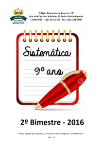 2º Bimestre - 2016 - Educação Adventista