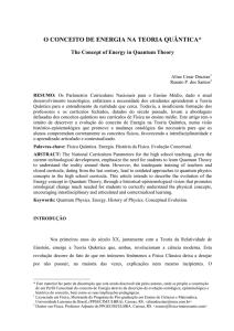 O Conceito de Energia na Teoria Quântica