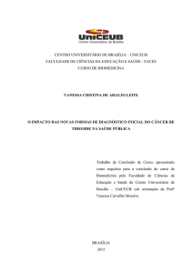 centro universitário de brasília – uniceub faculdade de ciências da