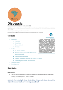Dispepsia - Sociedade Brasileira de Medicina de Família e