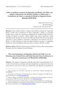 Sobre as políticas externas da Argentina, do Brasil e do Chile com