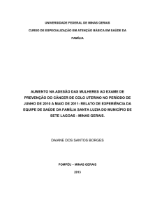 AUMENTO NA ADESÃO DAS MULHERES AO EXAME DE