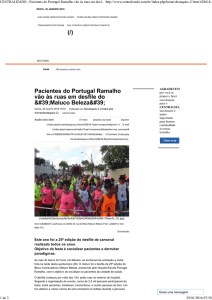 (/) Pacientes do Portugal Ramalho vão às ruas em desfile