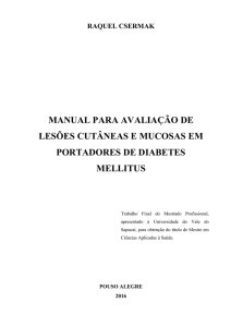 manual para avaliação de lesões cutâneas e mucosas em