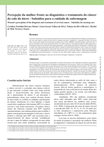Percepção da mulher frente ao diagnóstico e tratamento do