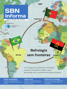 Nefrologia sem fronteiras - Sociedade Brasileira de Nefrologia