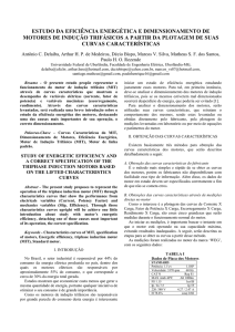 Estudo da Eficiência Energética e Dimensionamento de Motores de