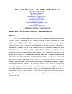 CARACTERIZAÇÃO DO USO DA TERRA NA BACIA DO RIO