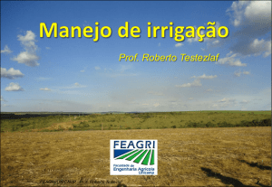 Manejo de Irrigação: Métodos e Aplicação - GGTE