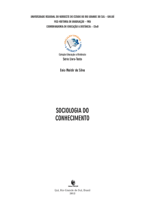 sociologia do conHeciMento