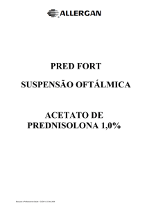 pred fort suspensão oftálmica acetato de prednisolona 1,0%